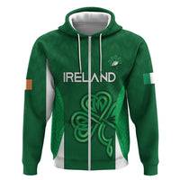 Custom Ireland Rugby Zip Hoodie Irish Celtic Shamrock