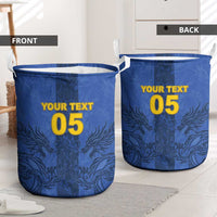 Custom Bosnia And Herzegovina Football Laundry Basket Zmajevi Rising Strong