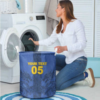 Custom Bosnia And Herzegovina Football Laundry Basket Zmajevi Rising Strong