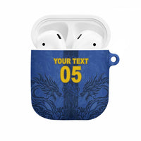 Custom Bosnia And Herzegovina Football AirPods Case Zmajevi Rising Strong