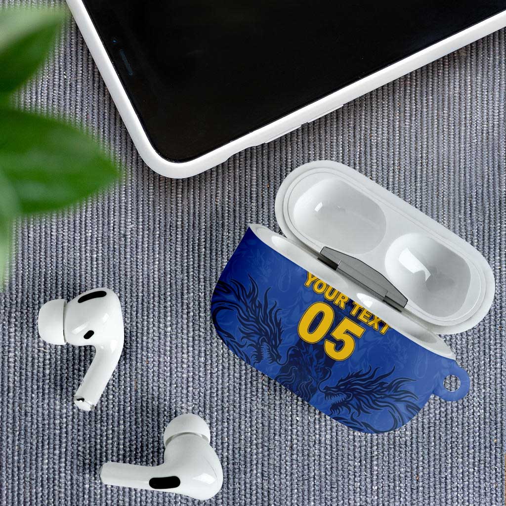 Custom Bosnia And Herzegovina Football AirPods Case Zmajevi Rising Strong