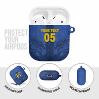 Custom Bosnia And Herzegovina Football AirPods Case Zmajevi Rising Strong