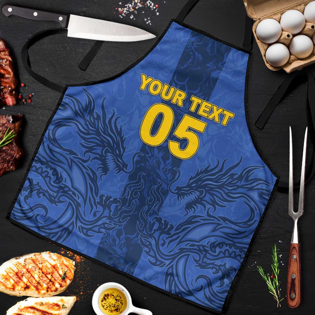 Custom Bosnia And Herzegovina Football Apron Zmajevi Rising Strong