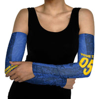 Custom Bosnia And Herzegovina Football Arm Sleeves Zmajevi Rising Strong