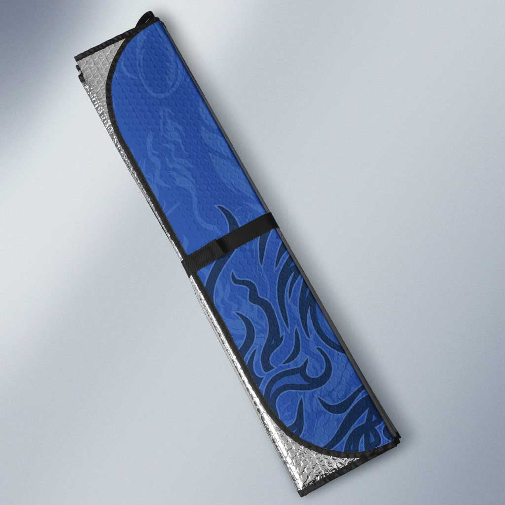 Custom Bosnia And Herzegovina Football Auto Sun Shade Zmajevi Rising Strong