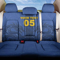 Custom Bosnia And Herzegovina Football Back Car Seat Cover Zmajevi Rising Strong
