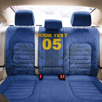 Custom Bosnia And Herzegovina Football Back Car Seat Cover Zmajevi Rising Strong