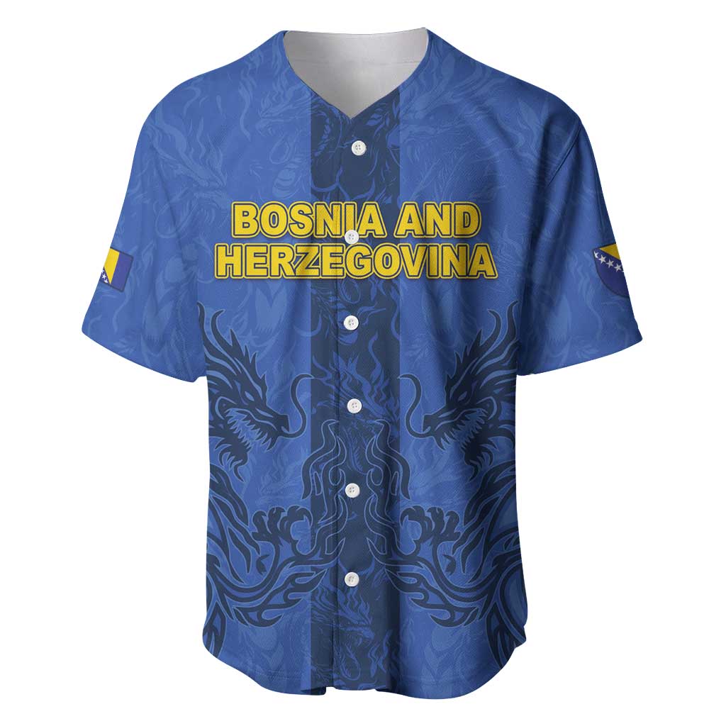 Custom Bosnia And Herzegovina Football Baseball Jersey Zmajevi Rising Strong