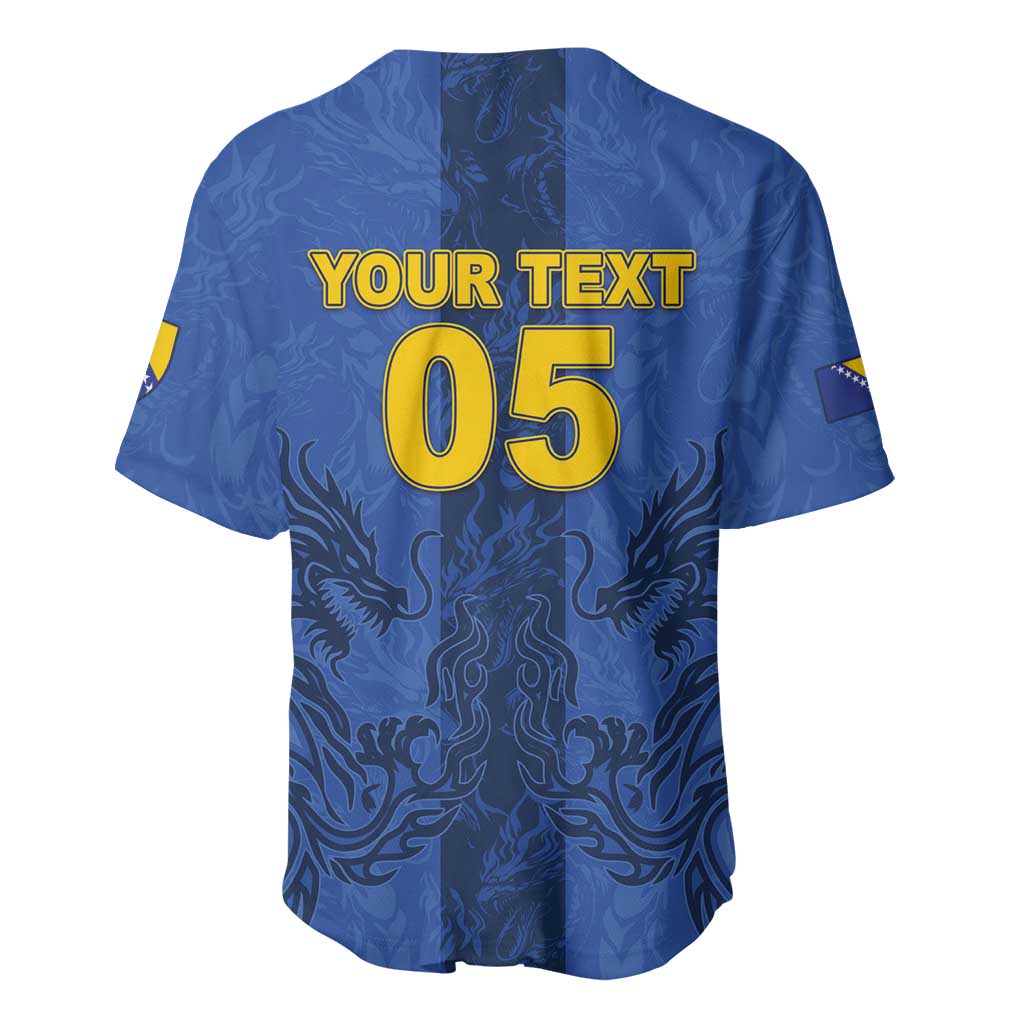 Custom Bosnia And Herzegovina Football Baseball Jersey Zmajevi Rising Strong