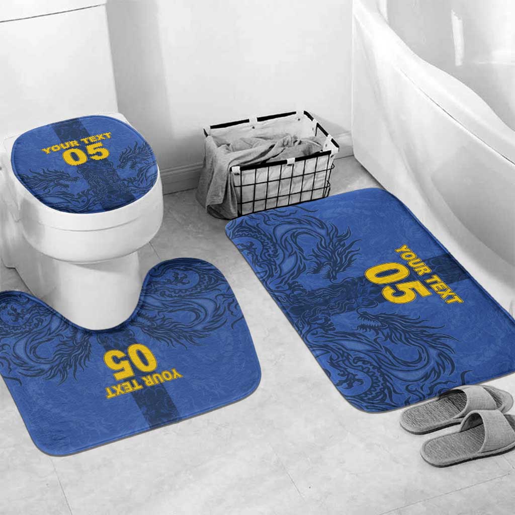 Custom Bosnia And Herzegovina Football Bathroom Set Zmajevi Rising Strong