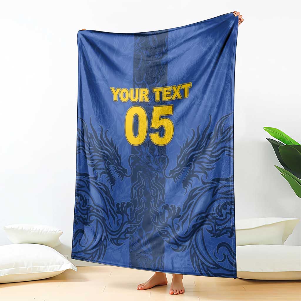 Custom Bosnia And Herzegovina Football Blanket Zmajevi Rising Strong