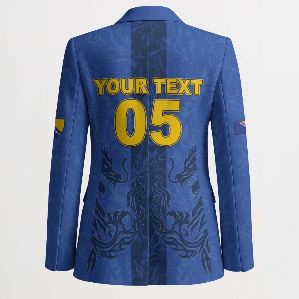 Custom Bosnia And Herzegovina Football Blazer Zmajevi Rising Strong