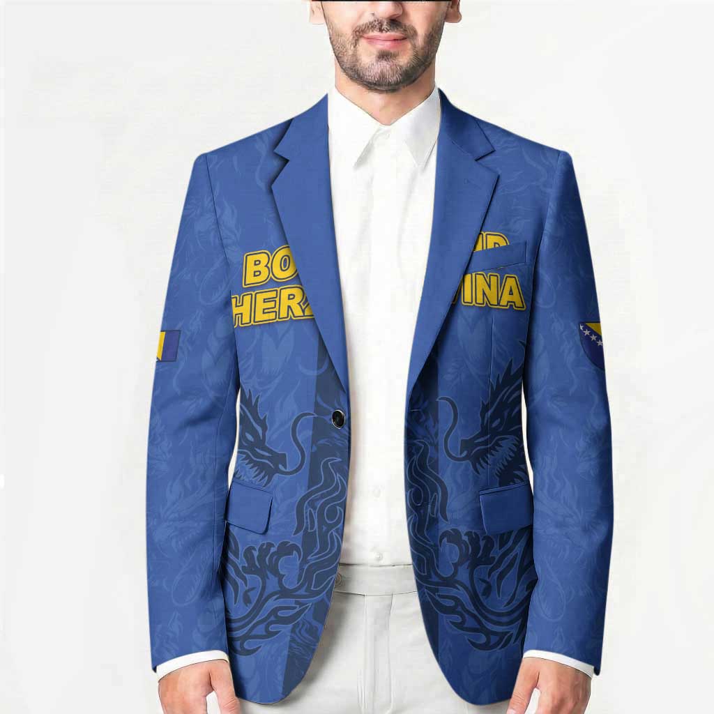 Custom Bosnia And Herzegovina Football Blazer Zmajevi Rising Strong