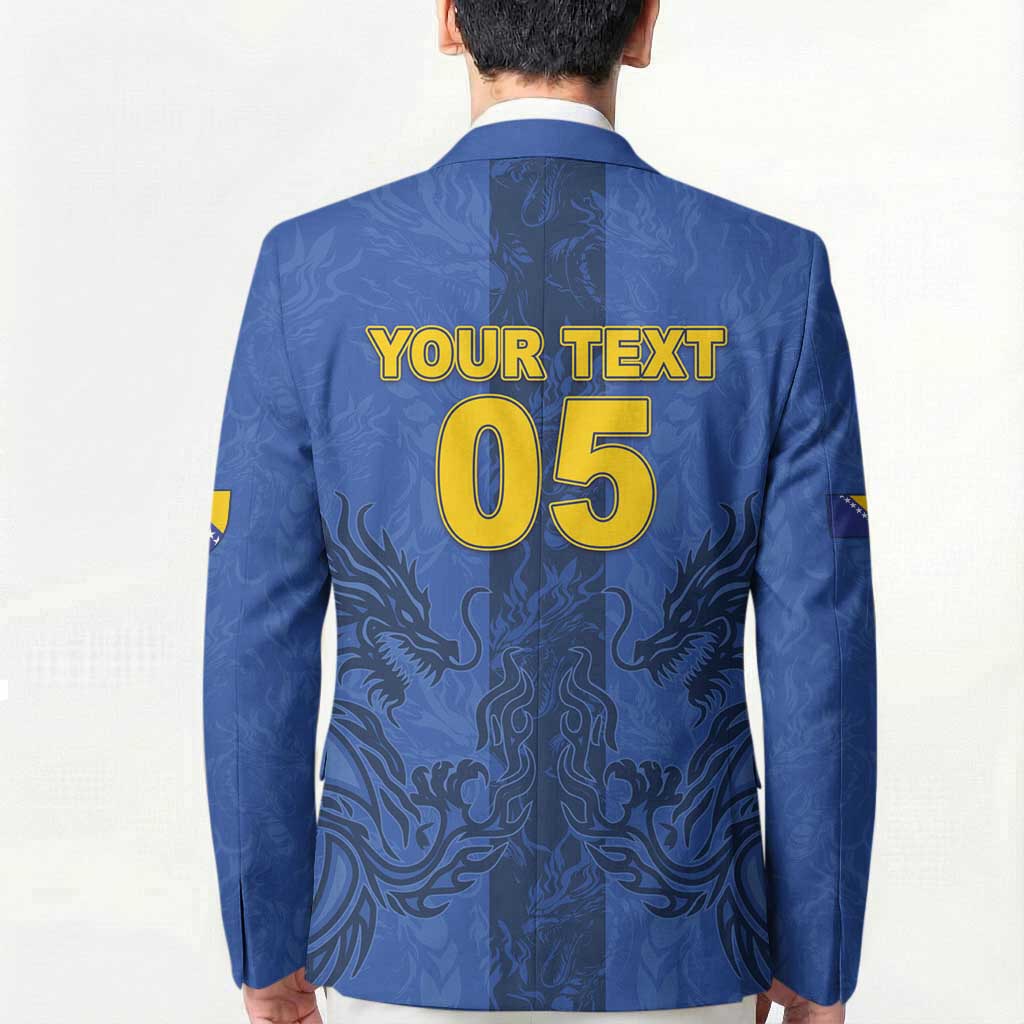 Custom Bosnia And Herzegovina Football Blazer Zmajevi Rising Strong