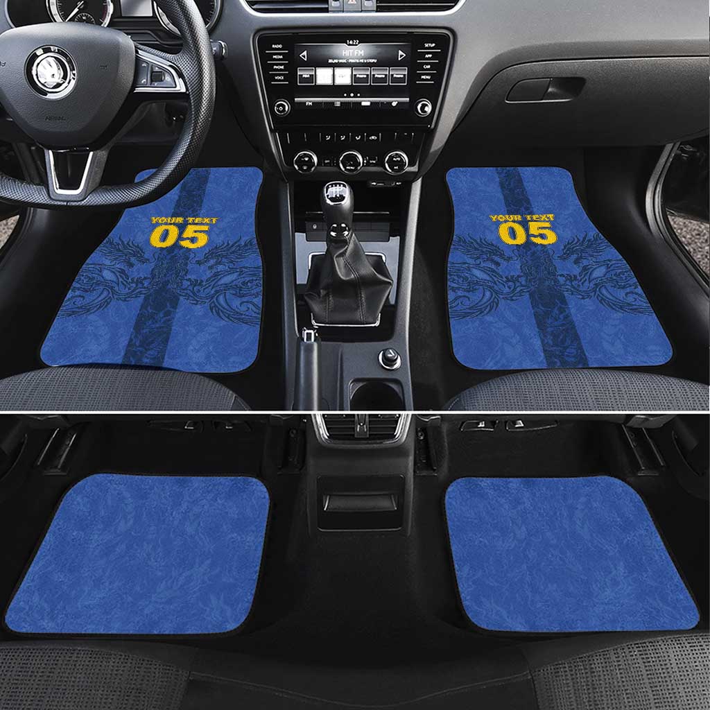 Custom Bosnia And Herzegovina Football Car Mats Zmajevi Rising Strong