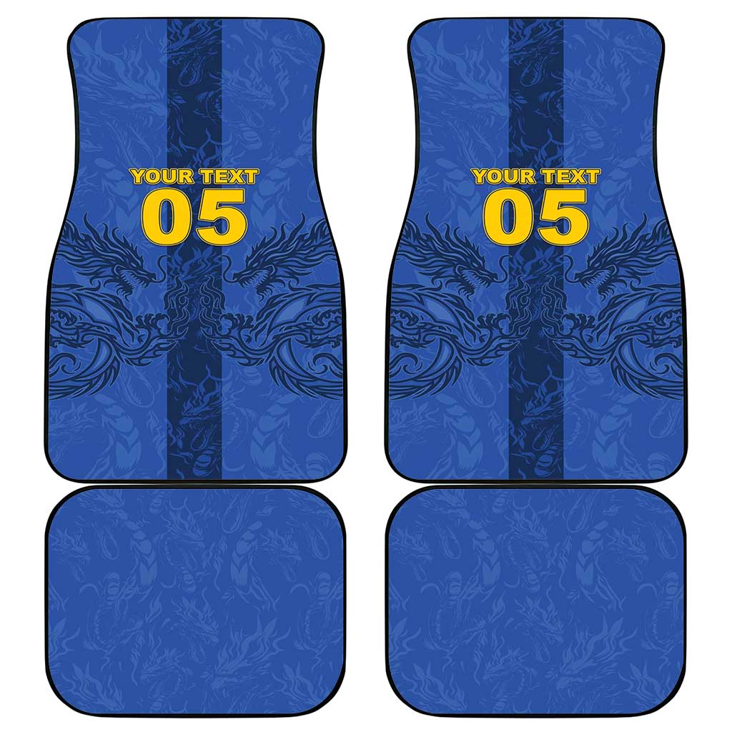 Custom Bosnia And Herzegovina Football Car Mats Zmajevi Rising Strong