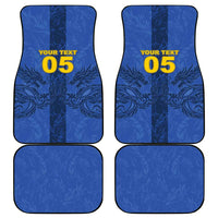 Custom Bosnia And Herzegovina Football Car Mats Zmajevi Rising Strong