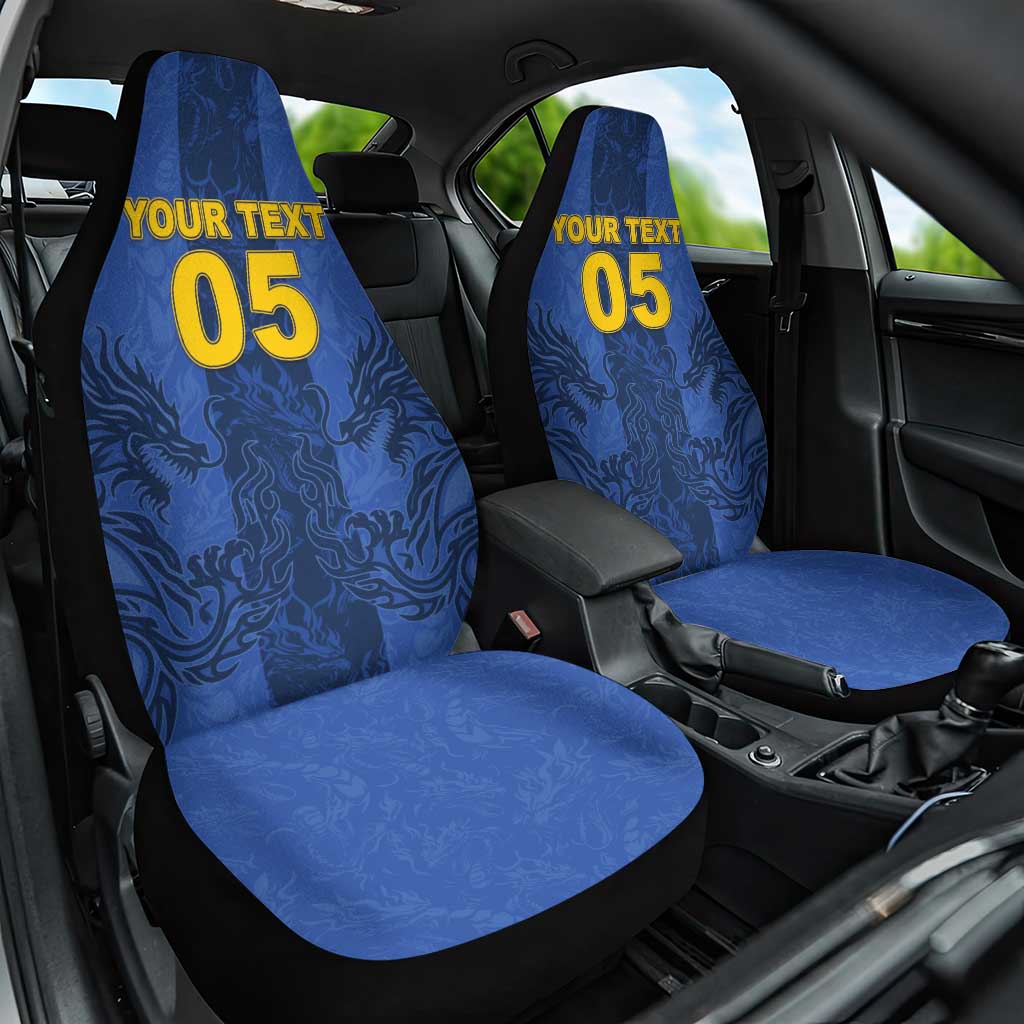 Custom Bosnia And Herzegovina Football Car Seat Cover Zmajevi Rising Strong