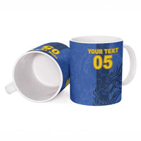 Custom Bosnia And Herzegovina Football Ceramic Mug Zmajevi Rising Strong
