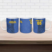 Custom Bosnia And Herzegovina Football Ceramic Mug Zmajevi Rising Strong