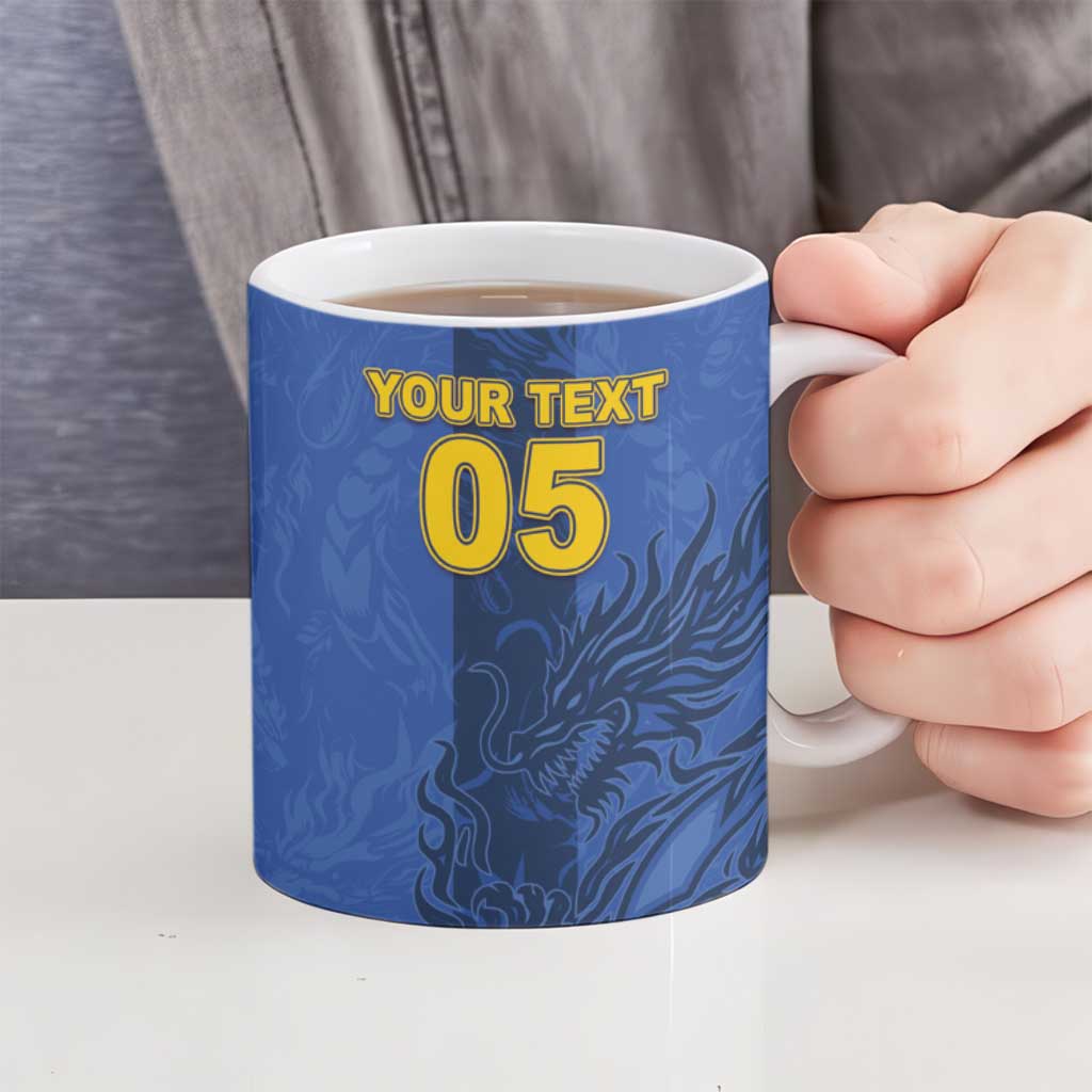 Custom Bosnia And Herzegovina Football Ceramic Mug Zmajevi Rising Strong