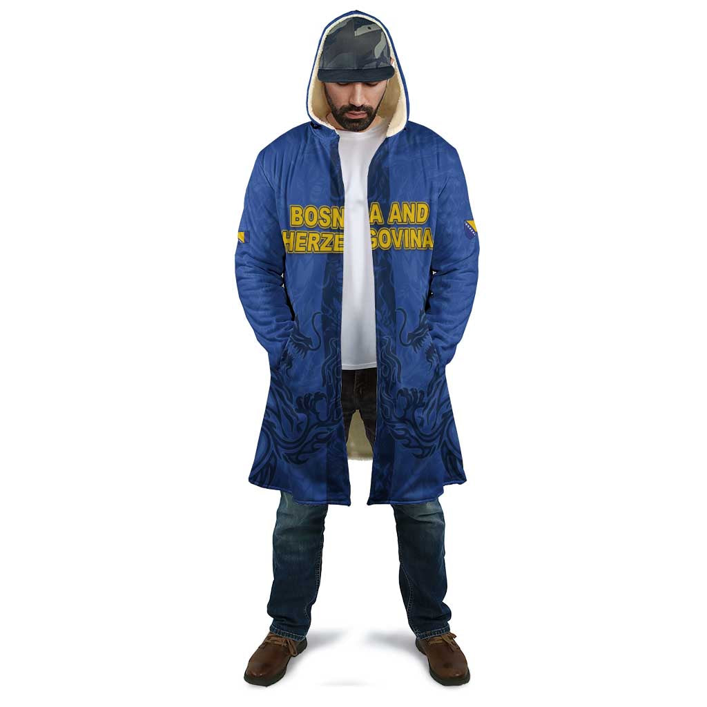 Custom Bosnia And Herzegovina Football Cloak Zmajevi Rising Strong