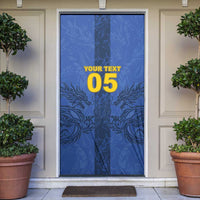 Custom Bosnia And Herzegovina Football Door Cover Zmajevi Rising Strong