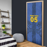 Custom Bosnia And Herzegovina Football Door Cover Zmajevi Rising Strong