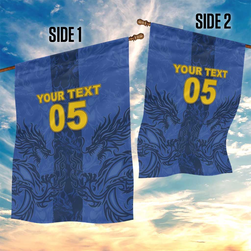 Custom Bosnia And Herzegovina Football Garden Flag Zmajevi Rising Strong