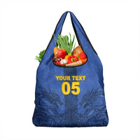 Custom Bosnia And Herzegovina Football Grocery Bag Zmajevi Rising Strong