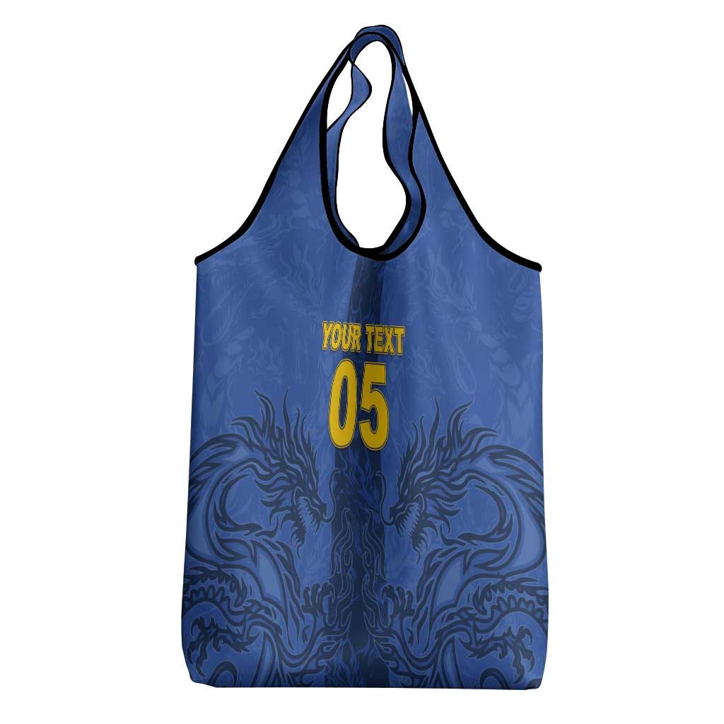 Custom Bosnia And Herzegovina Football Grocery Bag Zmajevi Rising Strong