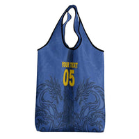 Custom Bosnia And Herzegovina Football Grocery Bag Zmajevi Rising Strong