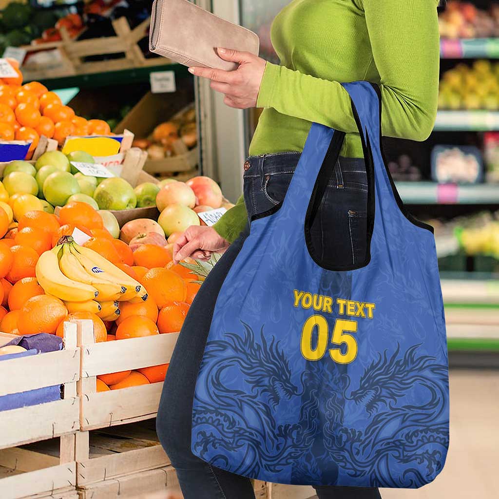 Custom Bosnia And Herzegovina Football Grocery Bag Zmajevi Rising Strong