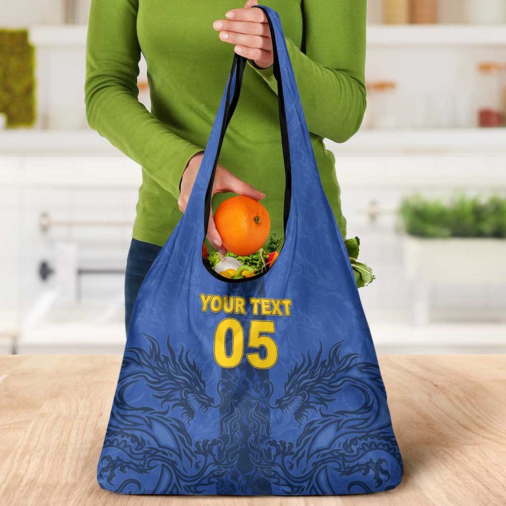Custom Bosnia And Herzegovina Football Grocery Bag Zmajevi Rising Strong
