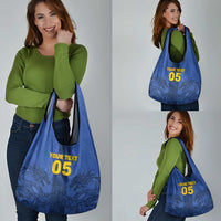 Custom Bosnia And Herzegovina Football Grocery Bag Zmajevi Rising Strong