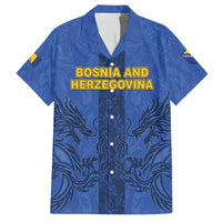 Custom Bosnia And Herzegovina Football Hawaiian Shirt Zmajevi Rising Strong
