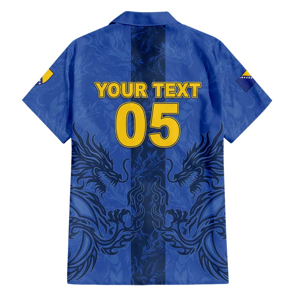 Custom Bosnia And Herzegovina Football Hawaiian Shirt Zmajevi Rising Strong