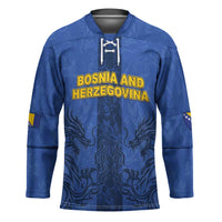 Custom Bosnia And Herzegovina Football Hockey Jersey Zmajevi Rising Strong