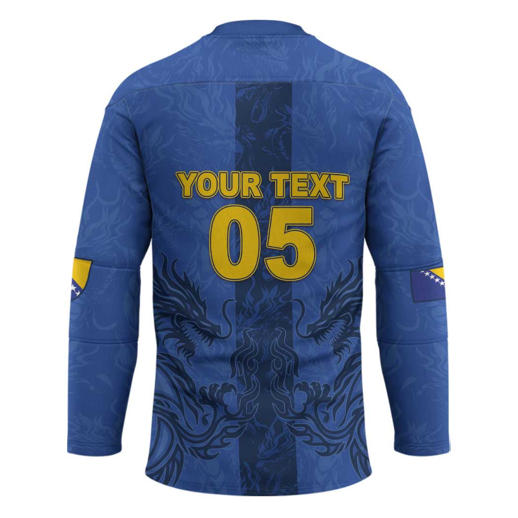 Custom Bosnia And Herzegovina Football Hockey Jersey Zmajevi Rising Strong