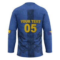 Custom Bosnia And Herzegovina Football Hockey Jersey Zmajevi Rising Strong