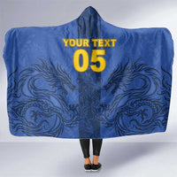 Custom Bosnia And Herzegovina Football Hooded Blanket Zmajevi Rising Strong