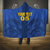 Custom Bosnia And Herzegovina Football Hooded Blanket Zmajevi Rising Strong