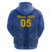 Custom Bosnia And Herzegovina Football Hoodie Zmajevi Rising Strong
