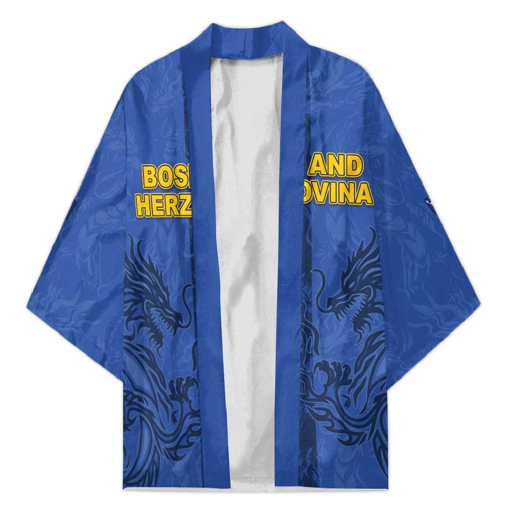 Custom Bosnia And Herzegovina Football Kimono Zmajevi Rising Strong