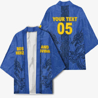 Custom Bosnia And Herzegovina Football Kimono Zmajevi Rising Strong