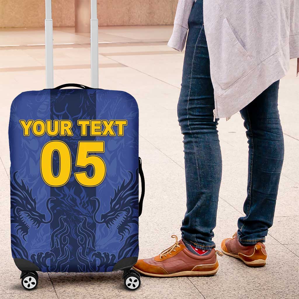 Custom Bosnia And Herzegovina Football Luggage Cover Zmajevi Rising Strong