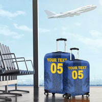 Custom Bosnia And Herzegovina Football Luggage Cover Zmajevi Rising Strong
