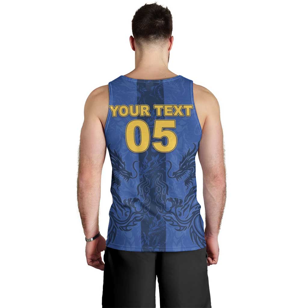 Custom Bosnia And Herzegovina Football Men Tank Top Zmajevi Rising Strong