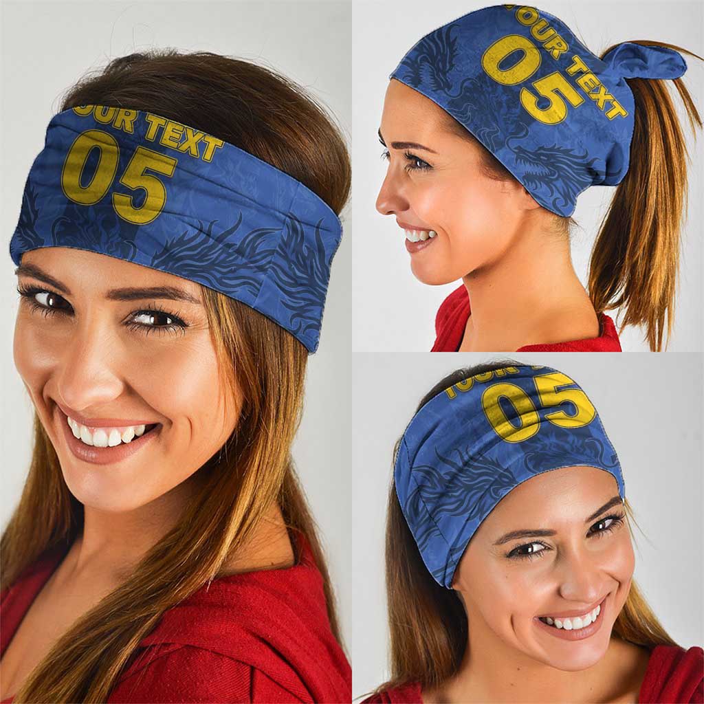 Custom Bosnia And Herzegovina Football Neck Gaiter Zmajevi Rising Strong