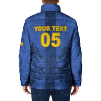 Custom Bosnia And Herzegovina Football Padded Jacket Zmajevi Rising Strong